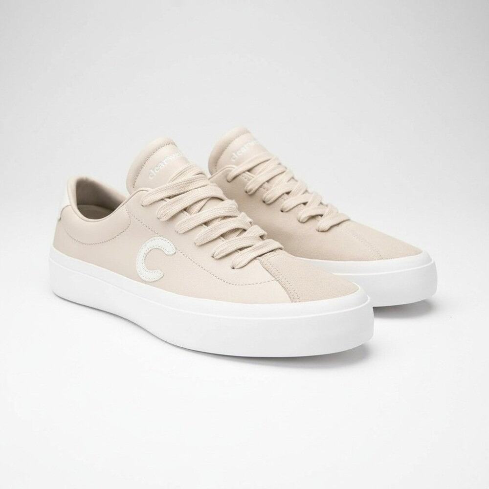 Clearweather Jet Stream Sneakers Bone Italian Leather Suede Men’s 12 NIB